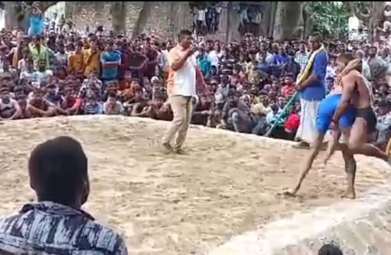 समय माता मंदिर पर विराट दंगल, 15000 की कुश्ती बराबर में छूटी