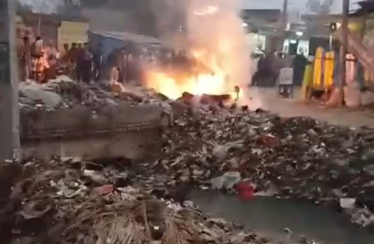 हाई टेंशन तार टूटने से मोटरसाइकिल सवार पिता पुत्री भतीजी की दर्दनाक मौत।