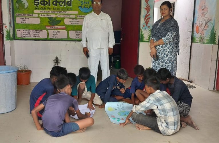 कंपोजिट विद्यालय बरवा विद्यापति में बच्चों ने सीखा सेव वाटर व पर्यावरण संरक्षण का हुनर