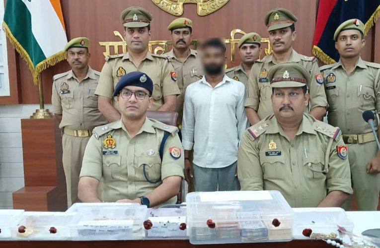 नकबजनी कर चोरी करने के आरोप में 01 गिरफ्तार, कब्जे से चोरी का 340 ग्राम पीली धातु, सफेद धातु 287 ग्राम व नगद 1,11,110 रुपया बरामद
