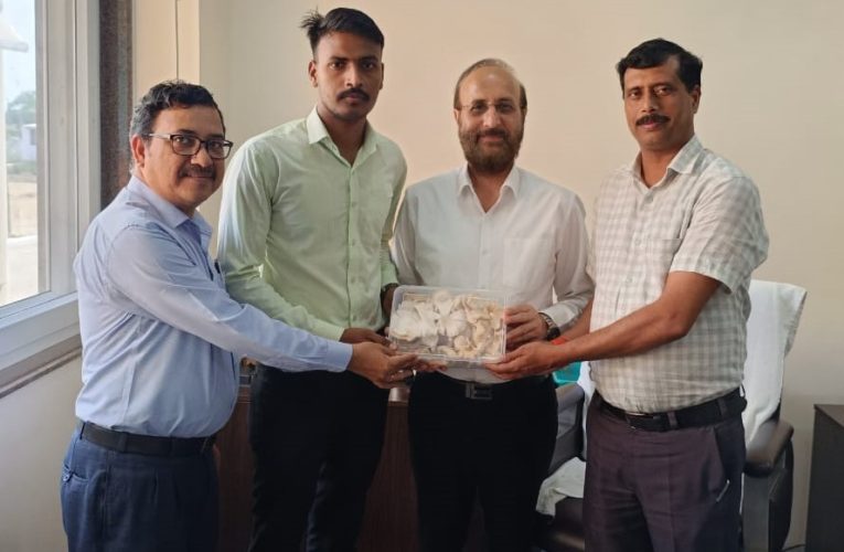 कम लागत में मशरूम उत्पादन का मॉडल प्रस्तुत किया एमजीयूजी के छात्र ने