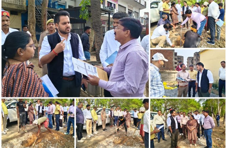 डीएम चर्चित गौड़ का औचक निरीक्षण, विकास कार्यों में गुणवत्ता व समयबद्धता पर सख्त निर्देश.