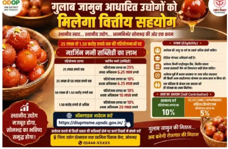 गुलाब जामुन आधारित उद्योगों को मिलेगा वित्तीय सहयोग, ऑनलाइन आवेदन आमंत्रित