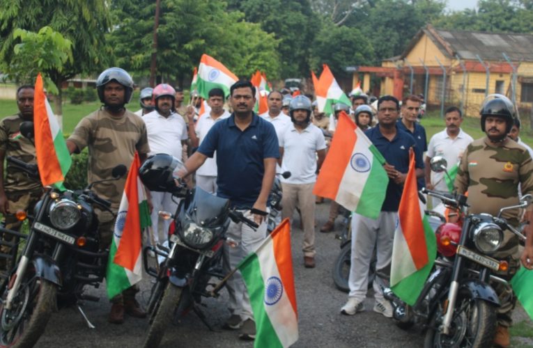 सोनभद्र हर घर तिरंगा अभियान-2026 के तहत सीआईएसएफ ओबरा ने निकाली भव्य मोटरसाइकिल रैली