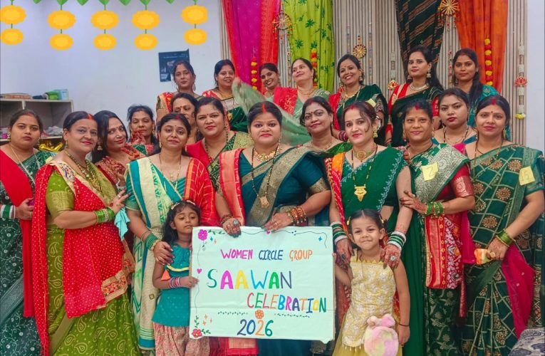 सावन की मस्ती और सोलह श्रृंगार के रंग में रंगा वूमेन सर्कल ग्रुप का सावन सेलिब्रेशन