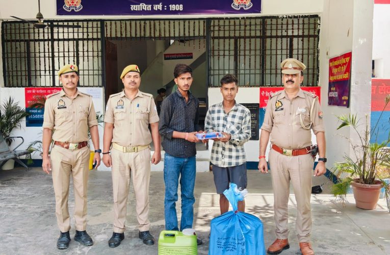 चोरी की घटना का खुलासा, दो आरोपी गिरफ्तार; दो बैटरी और 15 लीटर डीजल बरामद.