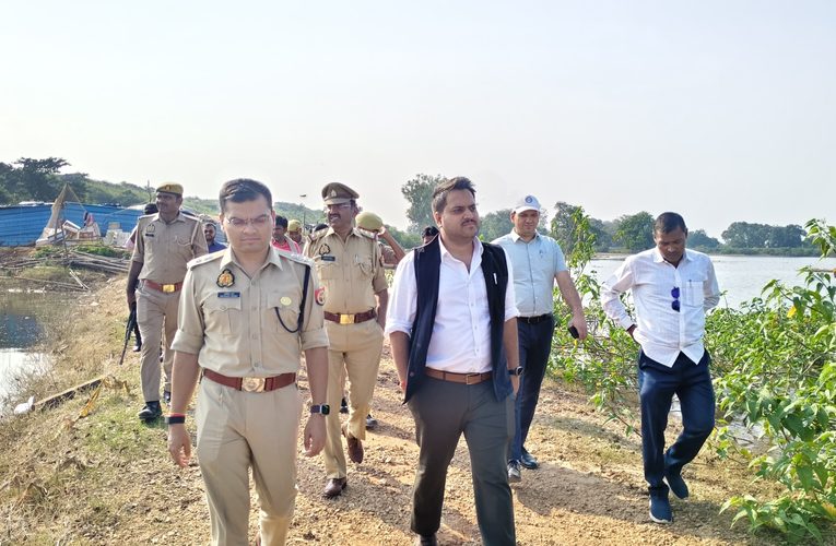 जिलाधिकारी पुलिस अधीक्षक ने धंधरौल बांध स्थित दुर्गा प्रतिमा विसर्जन स्थल का किया स्थलीय निरीक्षण